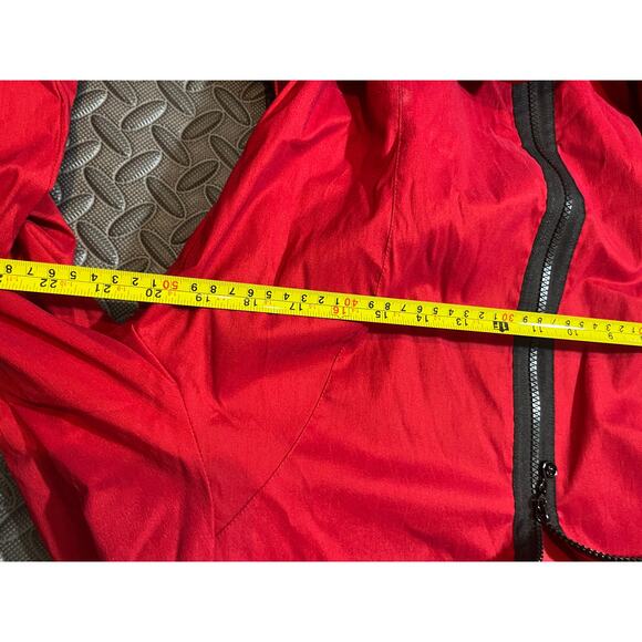 RARE Samuel Dong Red Womens Trench Coat Artsy Designer Crafty Belted Size XL - Picture 6 of 10